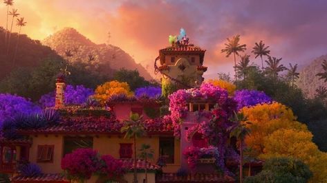 Encanto Encanto Village, Sims 4 Spellcaster, Encanto Animation, Encanto Aesthetic, Encanto Movie, Pretty Movie, Disney Movie Posters, Scene Wallpaper, Cat City