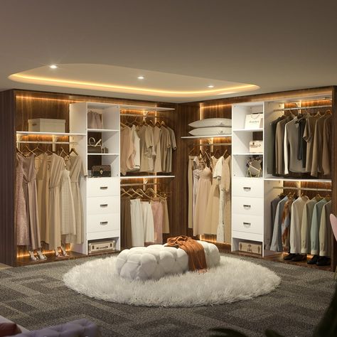 Elegant Dressing Room, Room Closet Ideas, Boutique Style Closet, Closet Organization Designs, Drawers Closet, Tiny Castle, Comfy Room, Master Closet Design, Smart Closet