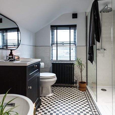 Tiny Victorian Bathroom, Victoria Bathroom Ideas, Victorian Tiles Bathroom, Small Victorian Bathroom, Victorian Bathroom Ideas, Modern Victorian Bathroom, Bathroom 2025, Vibe Bathroom, Bathroom Victorian