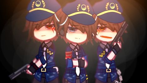 Gacha Cop Outfit, Police Officer Outfit Gacha Club, Police Gacha Club Outfit, Gacha Club Police Outfit Ideas, Gacha Soldier Outfit, Gacha Life Police Outfit, Gacha Police Outfit, Prison Outfit, Cop Outfit