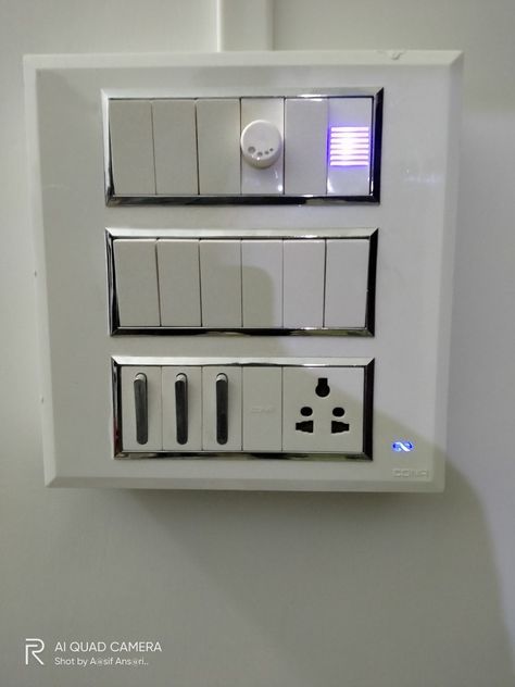 Swich Bord Design, Modern Switch Boards, Switches Design, Bord Design, Modern Light Switches, Simple False Ceiling Design, Smart Home Switches, Switch Board, Decorative Switch Plate