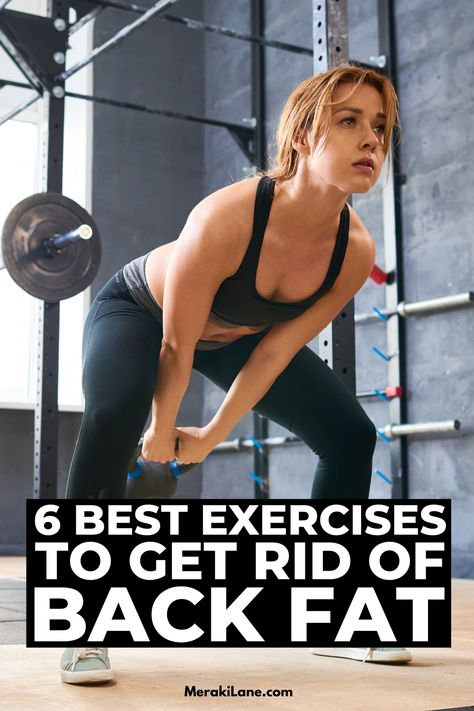 Back Fat Exercises At The Gym, Lower Back Fat Exercises, Back Fat Exercises At Home, Bra Fat Workout, Lower Back Fat, Lose Back Fat, Dumbbell Workouts, Good Back Workouts, Workout At The Gym