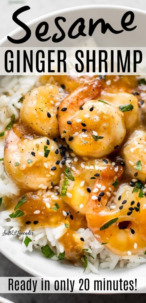 Shrimp Recipes Easy Dinners, Glazed Shrimp, Ginger Shrimp, Shrimp Pasta Recipes Easy, Honey Shrimp, Shrimp And Rice Recipes, Grilled Shrimp Recipes, Shrimp Recipes Healthy, Sesame Ginger