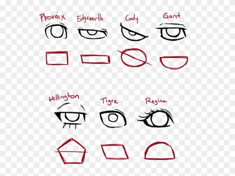 Different Eyes Shapes Drawing, Anime Eye Shapes Reference, Eye Type Drawing, Shapes Of Eyes Drawing, Eye Shapes Drawing Character Design, Happy Eyes Drawing Anime, Eyes Different Shapes, Anime Eyes Shape, Eye Shape Chart Drawing