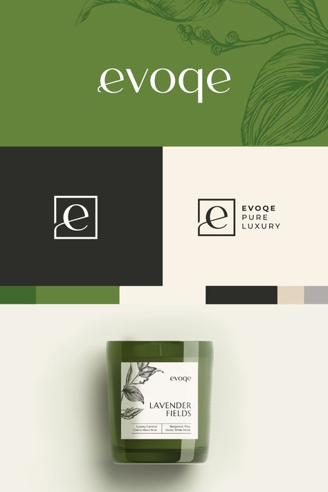 As a designer, I worked on creating a brand identity design for a premium, natural candle brand. I focused on capturing the essence of the brand by using natural colours and clean typography. The label design exudes elegance and sophistication. The overall brand identity conveys a sense of luxury and authenticity. #brandidentity #premiumcandles #naturalproducts #botanicalbrand Identity Therapy, Candle Branding Design, Green Brand Identity, Luxury Candle Brands, Podium Product, Letter Logotype, Luxurious Candles, Graphic Designer Studio, Skin Logo