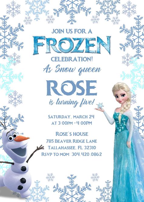 Awesome Frozen Invitation Templates - Editable With MS Word #free #freeinvitation2019 #birthday #disney #invitations #invitationtemplates Frozen Themed Invitation Template, Elsa Themed Birthday Invitation, Frozen 2 Birthday Party Invitations, Frozen Birthday Party Invitations Free, Elsa Birthday Invitation Template, Frozen Party Invitations Free, Frozen Party Invitations Templates, Free Frozen Birthday Printables, Frozen Themed Invitations