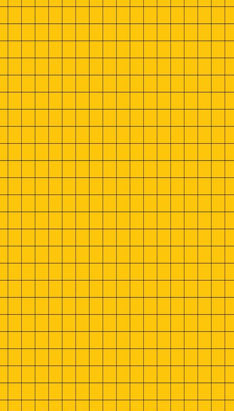 Basic mustard yellow and black grid wallpaper 👑👑 Shades Of Yellow Color, Iphone Wallpaper Yellow, Grid Wallpaper, Pastel Design, Yellow Iphone, Grid Paper, 背景 シンプル, Yellow Wallpaper, Yellow Aesthetic