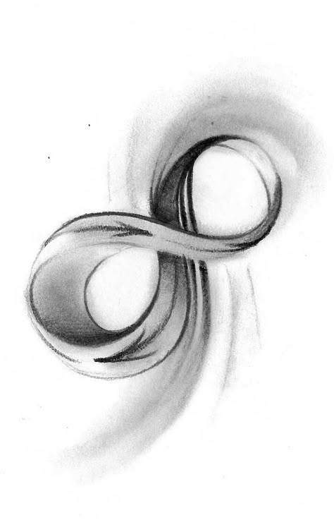 Infinity symbol....I would want this tattooed on the inside of my ring finger 3d Infinity Tattoo, Infinity Art Symbol, 8 Tattoo Number Ideas, Number 8 Tattoo Ideas, 8 Tattoo Number, Infinity Drawing, Number 8 Tattoo, Infinity Ring Tattoo, Shaded Tattoo