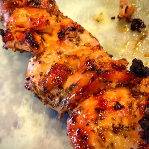 Grilled Tamarind and Orange Glazed Chicken Recipe - Allrecipes.com | Allrecipes Orange Glazed Chicken, Tamarind Recipes, Mustard Chicken Thighs, Marinating Chicken Breast, Glazed Chicken, Herbs De Provence, Tamarindo, Poultry Recipes, Meat Dishes