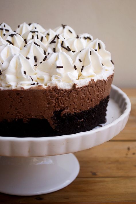 Triple Chocolate Mousse Cake, Chocolate Mousse Cake Recipe, Chocolate Mousse Pie, Mousse Cake Recipe, Future Chef, Sweet Temptation, I Am Baker, Mexican Chocolate, One Cake