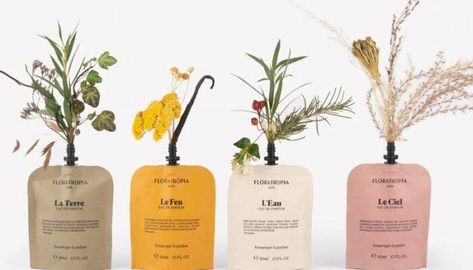 personal fragrance - Purchasing a product in a beautifully designed bottle seems like an integral part of the personal fragrance experience but Floratropia is a start-u... Refill Packaging, Vegan Perfume, Refill Pouch, Perfume Packaging, Cosmetic Design, Beautiful Perfume, Natural Perfume, Perfume Brands, Sustainable Packaging