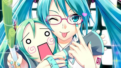 Too Cute !! Hatsune Miku, Blue Hair, Vocaloid, Hair, Anime, Blue