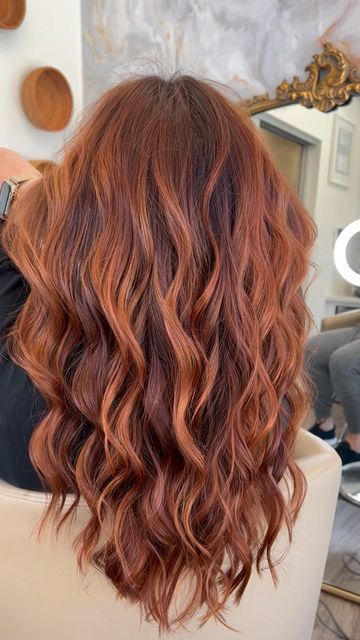 Red Hair Dark Roots, Davines Mask, V Cut Hairstyle, Red Balayage Hair, Natural Red Hair, Red Hair Inspo, Keep Shining, Ginger Hair Color, Hair Color Auburn