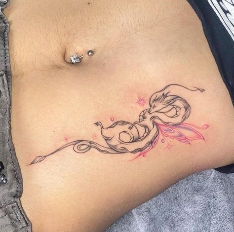 Tattoo On Strechmark, Feminist Tattoo, Birthday Tattoo, Sigil Tattoo, D Tattoo, Dope Tattoos For Women, Cute Small Tattoos, Stomach Tattoos, Cute Tattoos For Women