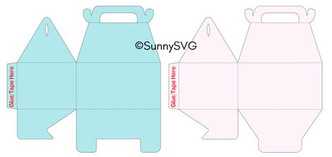 Free Small Gable Box Template SVG  - Sunny SVG Diy Favor Boxes Template Free Printable, Favor Box Template Free, Party Favor Box Templates, Favour Box Template Free Printable, Gable Box Template Svg Free, Gift Box Template Free, Box Template Printable, Circle Template, Gable Boxes