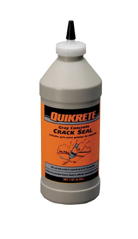 Highlights: Color: Gray Package Size: 1 qt. Ready to Use Use for indoor and outdoor Applicator included Packaging Type: Bottle Use to repair cracks in concrete Gray color blends with concrete patios, sidewalks and driveways Pour directly from the bottle For cracks up to 1/2 inch 30-minute working time WARNING: This pro Cracks In Concrete, Repair Cracked Concrete, Concrete Repair Products, Caulking Tips, Concrete Patio Makeover, Concrete Resurfacing, Gray Concrete, Diy House Renovations, Backyard Water Feature