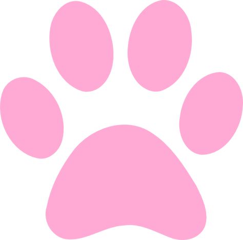 Pink Paw Print clip art - vector clip art online, royalty free ... Paw Print Clip Art, Paw Stencil, Paw Print Image, Pink Paw Print, Dog Clip Art, Pink Paws, Puppy Art, Paw Patrol Birthday Party, Cat Paw Print