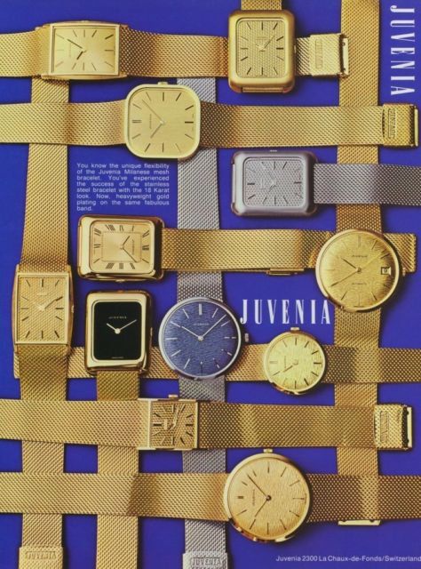 Watch Branding, Magazine Advertisement, Near Future, Mesh Bracelet, Watch Companies, Print Ad, Print Ads, Watch Collection, Vintage Ads