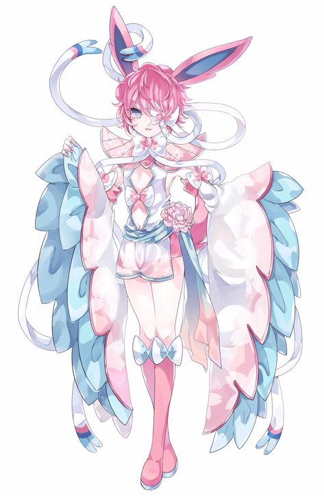 Goldeen Pokemon, Sylveon Cosplay, Evee Evolution, Ice Pokemon, Pokemon Stories, Pokemon Human Form, Gijinka Pokemon, Spiderman Art Sketch, Pokemon Gijinka