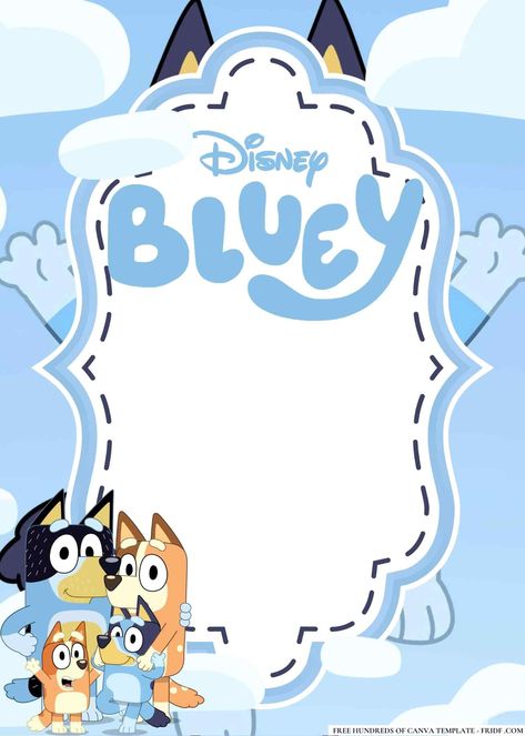 FREE Editable Bluey Birthday Invitations Bluey Invitations Template, Bluey Invitations Template Free, Bluey Invitations, Bluey Invite, Bluey Birthday Invitation, Ben 10 Birthday, 10th Birthday Invitation, Curious George Birthday, Doc Mcstuffins Birthday