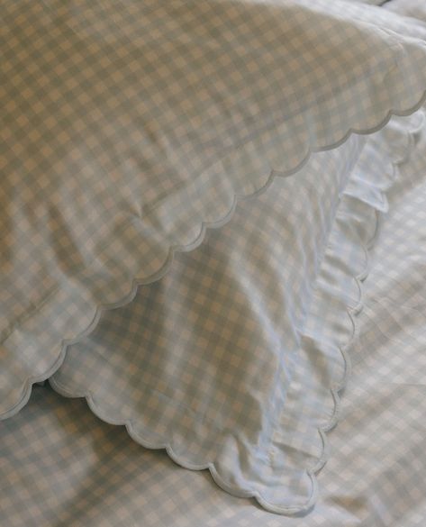 Luxury Children’s Bedding | It's in the details (like sweet scalloped edges). This review gave us the feels: "This baby duvet is already such a treasured part of my… | Instagram Blue Gingham Bedding, Toddler Poncho, Baby Duvet, Queen Size Duvet Covers, Toddler Pillow, Nighttime Routine, Blue Duvet Cover, Personalized Pillow Cases, Queen Duvet Cover