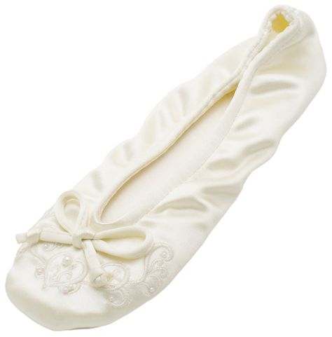 ISOTONER Women's Embroidered Pearl Satin Ballerina Slippers *** Insider's special review you can't miss. Read more  : Women's Shoes Helena Costume, Bridgerton Fashion, Embroidered Ballerina, Pearl Slippers, Almond Creme, Isotoner Slippers, Ballerina Slippers, Flat Slippers, Cute Slippers