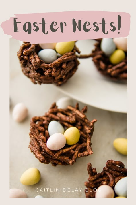 Cadbury Mini Egg Cookies, Birds Nest Cookies, Easter Birds Nest, Easter Egg Nest, Easy Easter Treats, Birds Nests, Easter Nests, Candy Egg, Cooking Chocolate