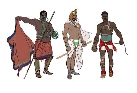 Ancient African Clothing, Medieval Africa, African American Clothing, Ancient Africa, African Mythology, African American Artwork, Dark Sun, Traditional African Clothing, Black Comics