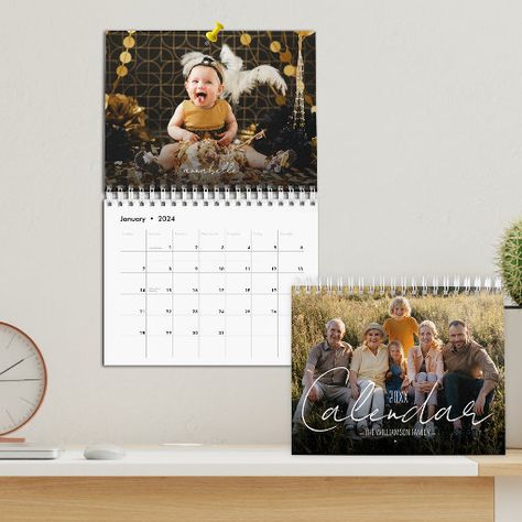 Custom Photo Calendar, 2024 Family, Budget Friendly Gift, Family Calendar, Creative Gifts For Boyfriend, Custom Calendar, Diy Holiday Gifts, Photo Calendar, Minimalist Gifts