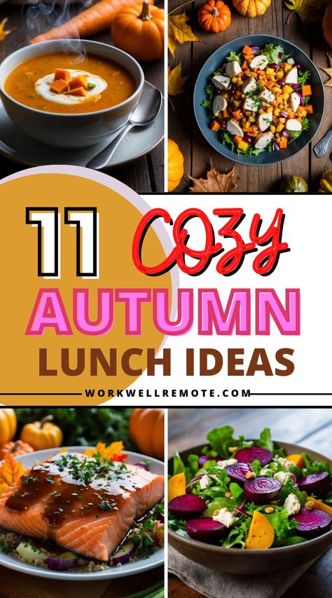 Try a Butternut Squash Protein Bowl or a High-Protein Fall Salad for a warming, healthy work lunch. Perfect for an energy boost on those chilly autumn days! 🌞🍂 Easy Fall Lunch Ideas, Fall Lunch Ideas For Work, Healthy Work Lunch, Fall Lunch Ideas, Cheap Healthy Lunch, Healthy Cold Lunches, Home Lunch Ideas, Fall Lunch, Thanksgiving Lunch