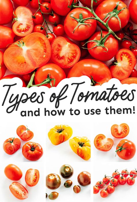 Tomato Benefits, Heirloom Tomato Plants, Heirloom Tomato Recipes, Heirloom Tomatoes Varieties, Vegan Tips, Types Of Tomatoes, Varieties Of Tomatoes, Meatless Main Dishes, Fruit Benefits