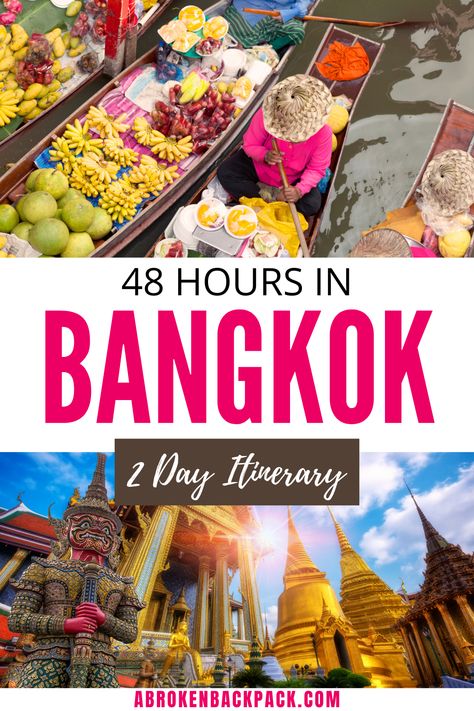 Wondering what to see in Bangkok in two days? Explore our 2 days in Bangkok itinerary and start planning your holidays now! 2 Days In Bangkok, Bangkok Itinerary, Bangkok Travel Guide, Bangkok Shopping, Asia Countries, Thai Islands, Asia Trip, Thailand Vacation, Exotic Vacations