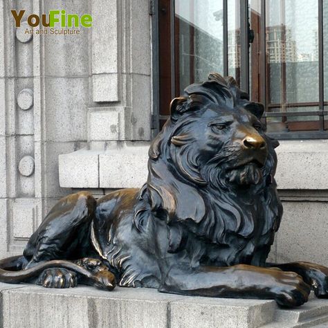 Outdoor Garden Bronze Lion Statues For Sale - Buy Lion Statues,Bronze Lion Statues,Garden Lion Statues Product on Alibaba.com Garden Statues For Sale, Human Animal, Lion Statue, Statues For Sale, Stone Fountains, Animal Wall Decor, Lion Art, Steel Sculpture, Animal Statues