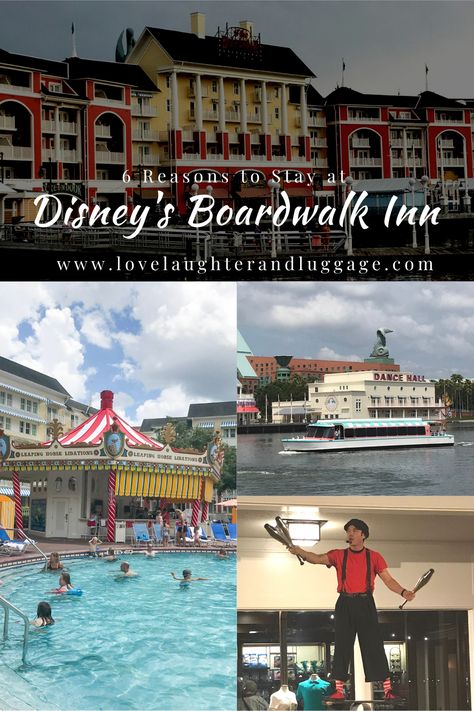 If you're visiting Walt Disney World, why not stay at Disney's Boardwalk Inn? You'll be just steps from Epcot, and the theming is a lot of fun. #WaltDisneyWorld #Disney #US #Florida #USTravel #themeparks #DisneyResorts #familytravel #familyvacation Travelling Usa, Reasons To Stay, Disney Boardwalk, Disney Travel, Disney Resorts, Disney Tips, Blogger Tips, Disney Vacation, Disney World Resorts