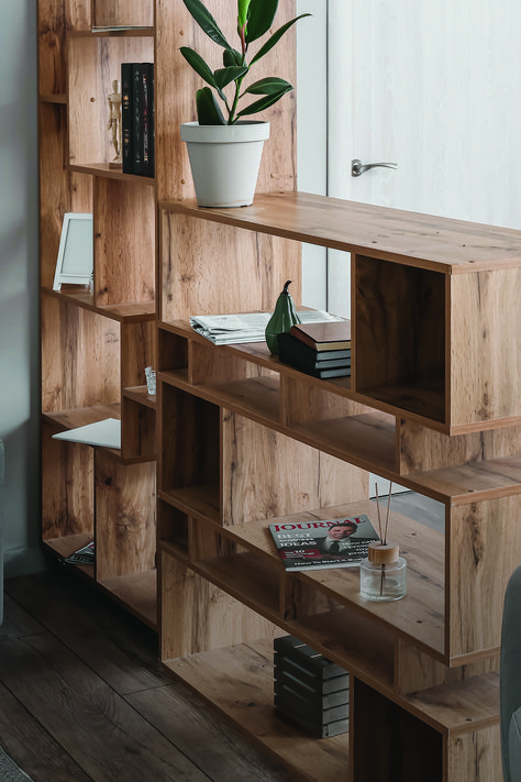 Cube organizers can be one of the most versatile and useful elements to add to any space in your home. Available in a variety of materials, colors, and finishes, these simple units provide several wide deep shelves, perfect for storing everything from books and magazines to linens and dishes. #organization #homedecor Elevated Cube Storage, Cube Shelves Wood, Stackable Wood Storage Cubes, Cube Shelf Wood Color, Wooden Modular Shelves, Cube Storage Unit, Deep Shelves, Cube Organizer, Expensive Houses