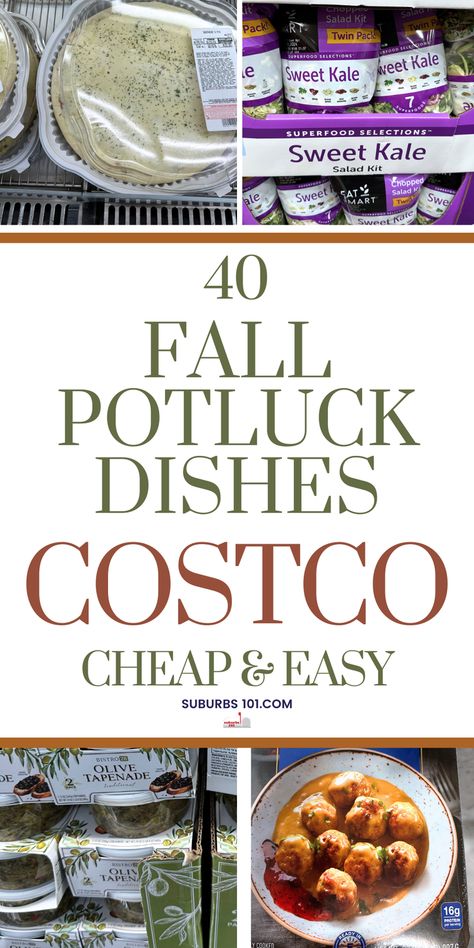 Need fall potluck idea for Fall parties or Thanksgiving parties? Costco has party foods for a crowd-pleasing spread! From main dishes to easy fall appetizers, these fall potluck ideas are perfect for autumn feasts. Whether you need no-cook options or last minute dishes, Costco makes fall party food simple and stress-free. Bring fall potluck appetizers, hearty main dishes, crockpot appetizers, and tasty desserts that everyone will love—no potluck recipes needed! Go to Costco to buy potluck food. What To Bring To A Brunch Party, Best Things To Bring To A Potluck, Costco Thanksgiving Food, Thanksgiving Dishes To Bring Potlucks, Covered Dish Ideas Potlucks, Costco Appetizers For Party, Thanksgiving Dishes To Bring, Fall Potluck Dishes, Easy Potluck Appetizers