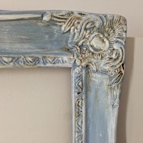 endlessly Painting Picture Frames, Mirror Redo, French Country Mirrors, Diy French Country Decor, Blue Picture Frame, Shabby Chic Picture Frames, Wood Floor Pattern, French Look, Painted Picture Frames