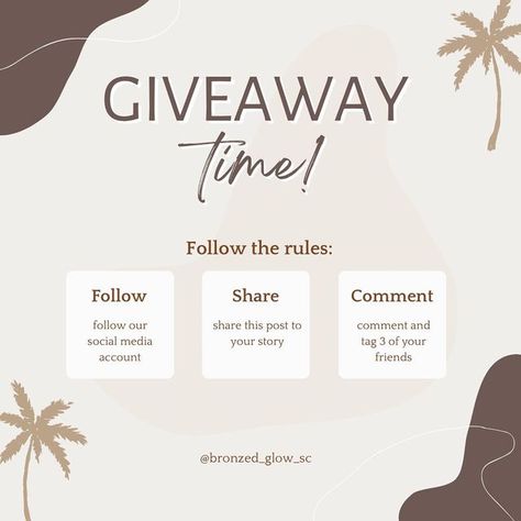 ✨Bronzed Glow Natural Spray Tanning✨ on Instagram: "🎉 GIVEAWAY TIME 🎉 Winner will receive one of our BEST SELLERS, Hydrate Me Gradual Tanning Lotion! Are you feeling lucky 🍀 today?! The rules are simple: 1. Follow our account; @bronzed_glow_sc 2. Share this post to your story! (If you’re profile is NOT public, you must send a screenshot to us that it is posted) 3. Comment on this post AND tag 3 friends! (This is for the USA only!) 🇺🇸 Giveaway ends 3/22/23 GOOD LUCK! 🌴🥥✨🤍 #giveaway #self Spray Tan Post Ideas, Natural Spray Tan, Gradual Tanning Lotion, Spray Tan Business, Gradual Tan, Models Needed, Feeling Lucky, Pics Ideas, Spray Tan