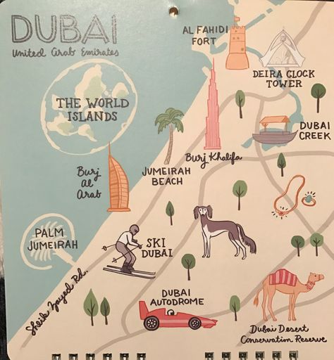 Dubai Map, Dubai Vacation, Oopsy Daisy, Educational Wall Art, Fabric Wall Decals, Artist Biography, Rock Island, Dubai Travel, Japanese Poster