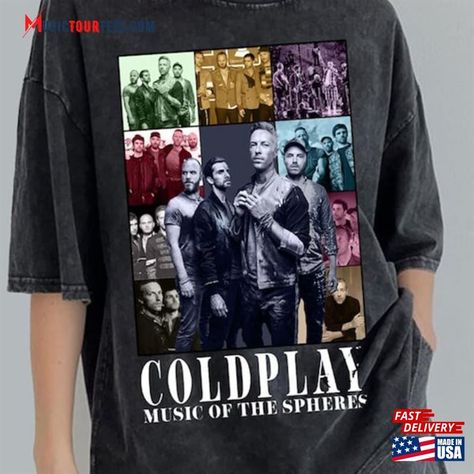 Coldplay 2023 Tour T-Shirt Rock Band Tee Music Of The Spheres World Shirt Classic Check more at https://musictourtees.com/product/coldplay-2023-tour-t-shirt-rock-band-tee-music-of-the-spheres-world-shirt-classic/ Coldplay T Shirt, Music Of The Spheres, Coldplay Music, Rock Band Tees, Coldplay, Tour T Shirts, Rock Band, Band Tees, Family Gifts