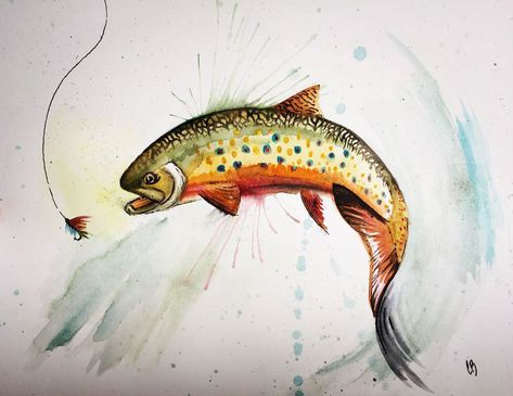 Check out my @Behance project: “Watercolor Trout” https://www.behance.net/gallery/61081087/Watercolor-Trout Watercolor Fish Painting, Trout Art, Cabin Wall Art, Watercolor Fish, Watercolor Pet Portraits, Art Watercolor Painting, Brown Trout, Watercolor Flowers Paintings, Artwork Wall