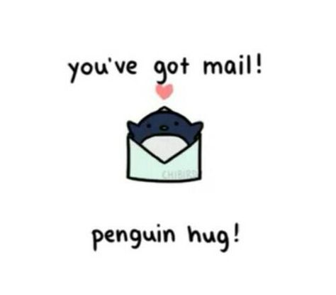 Penguin hug Sending Hugs Images, Hugs Images, Penguin Hug, Hug Images, Cheer Up Quotes, Penguin Love, Cute Inspirational Quotes, Sending Hugs, Happy Things