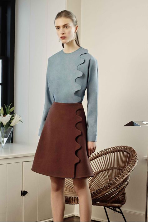 Trademark Photo 10 Scallop Skirt, Scalloped Skirt, Scallop Edge, Fall Skirts, 2015 Fashion, Fall 2015, Fashion Details, Tulum, High Fashion