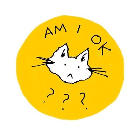 Drawing Of A Cat, Yellow Aesthetic, A Drawing, A Cat, The Words, Art Inspo, Doodles, Wallpapers, Illustrations