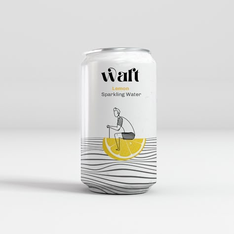 Sparkling Water Can Design, Flavoured Water Packaging, Beverage Packaging Bottle, Water Product Design, Water Package Design, Energy Drink Label Design, Drinks Label Design, Creative Bottle Design, Drink Design Packaging