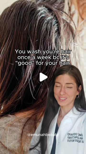 Emily DeNard, CHLP on Instagram: "Hair training ⬇️

It's the practice of gradually extending the intervals between hair washes to condition the scalp to produce less oil. The aim is to reduce the frequency of washing while maintaining, while hoping your oil production will balance out in the long run.

🙅‍♀️⚠️🚫🙅‍♀️⚠️🚫🙅‍♀️

Not washing your hair can lead to a buildup of dirt, oil, and dead skin cells on the scalp, which can clog hair follicles and cause inflammation. This unhealthy scalp environment can weaken hair roots and potentially lead to hair thinning and increased hair loss over time.

➡️💸💸💸If you want to have a less oily scalp, practice proper hygiene. Wash your hair MORE often

➡️ Use active ingredients like salicylic acid or glycolic acid in your shampoos.

➡️ Never put co Unhealthy Scalp, Fasting Lifestyle, Hair Training, Washing Your Hair, Proper Hygiene, Hair Roots, Hair Thinning, Oily Scalp, Oil Production