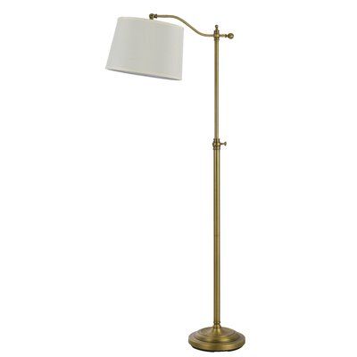 Classic Floor Lamps, Traditional Floor Lamps, Floor Lamp Bedroom, Traditional Lamps, Square Shades, Brass Floor, Reading Lamp Floor, Task Floor Lamp, Arm Floor Lamp