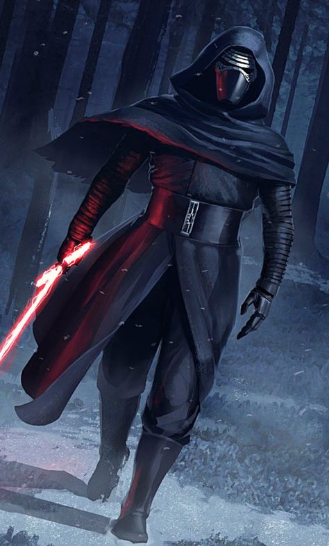 Kylo Ren Fan Art, Hestia Anime, Ren Star Wars, Star Wars History, Knights Of Ren, Star Wars Character, Star Wars Decor, Dark Side Star Wars, Star Wars Kylo Ren