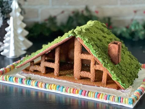 Folklore Gingerbread House, Taylor Swift Themed Gingerbread House, Dutch Gingerbread House, Gingerbread Cottage House, Ski Chalet Gingerbread House, Taylor Swift Gingerbread House, Taylor Swift Gingerbread, Folklore Cabin, Gingerbread Contest