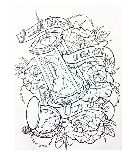 Jam Pasir, Sara Fabel, 16 Tattoo, Hourglass Tattoo, Clock Tattoo Design, Tattoo Zeichnungen, Muster Tattoos, Geniale Tattoos, Clock Tattoo